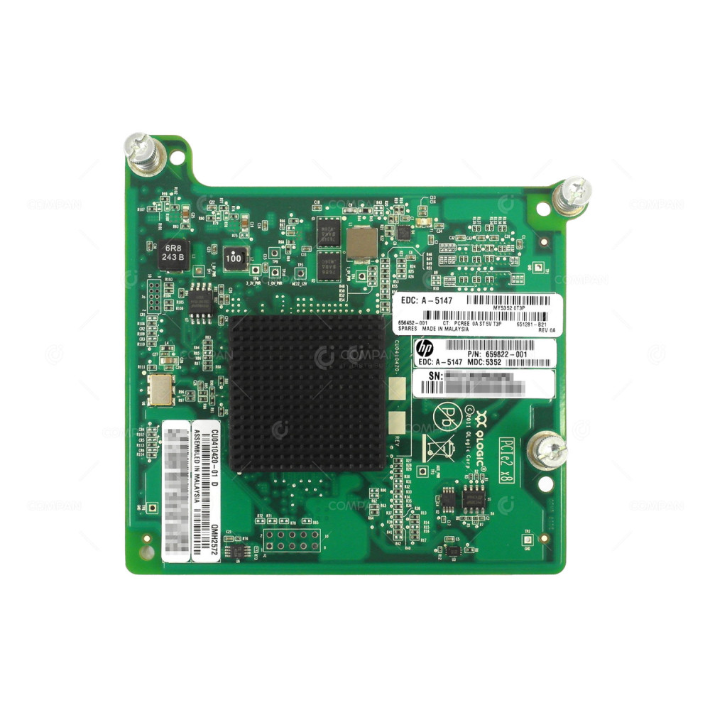 656452-001 HP QMH2572 8GB FC HBA MEZZANINE 651281-B21, 659822-001,